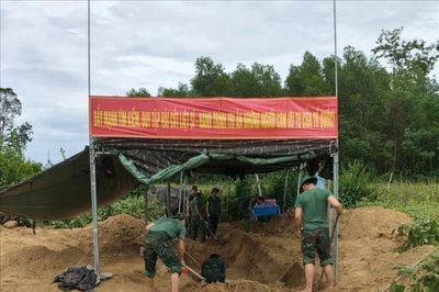 Đà Nẵng: Tìm thấy 3 bộ hài cốt liệt sĩ từ nguồn tin của người dân