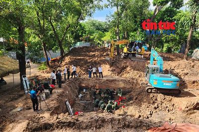 Quy tập thêm 10 bộ hài cốt liệt sĩ tại Công viên Lê Thị Riêng trong ngày 18/8