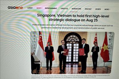 Báo chí Singapore: Đối thoại Việt Nam - Singapore hướng tới tăng cường hợp tác công nghệ
