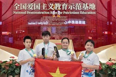 Học sinh Bắc Ninh giành Huy chương Vàng và Bạc tại cuộc thi Robot thế giới