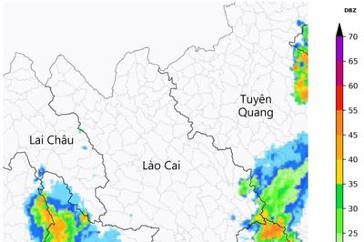 Lào Cai cảnh báo dông, lốc, sét, mưa đá và gió giật mạnh trong đêm 24/8