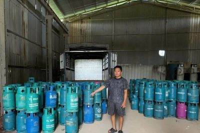Phát hiện đường dây san chiết, phân phối gas giả quy mô lớn