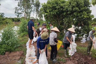 Khắc phục kịp thời sự cố của hệ thống thủy lợi Bắc Hưng Hải do bão số 4 gây ra