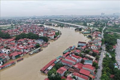 Bắc Ninh: Rút báo động III trên sông Cầu, báo động II trên sông Lục Nam