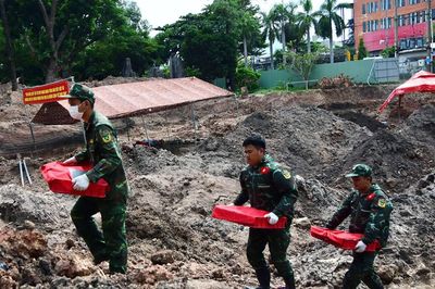 TP.HCM:Thêm 11 bộ hài cốt liệt sĩ được quy tập tại Công viên Lê Thị Riêng