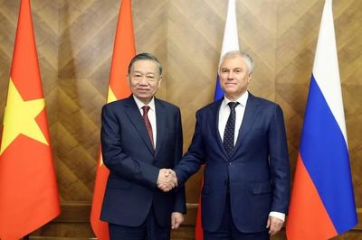 Tổng Bí thư, Chủ tịch nước Tô Lâm hội kiến Chủ tịch Duma Quốc gia Nga Vyacheslav Volodin