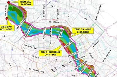 Hà Nội quy hoạch 17 cầu vượt sông Hồng