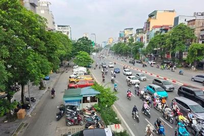 Xe được đi vào làn BRT tại nút Láng Hạ - Giảng Võ từ hôm nay