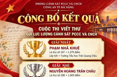 Công bố kết quả cuộc thi viết thư tay gửi lực lượng Cảnh sát PCCC