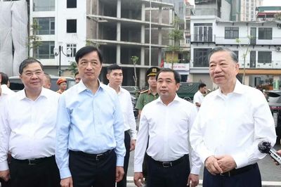 Tổng Bí thư, Chủ tịch nước kiểm tra công trình trọng điểm ở Hà Nội