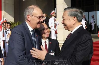 Tổng Bí thư, Chủ tịch nước Tô Lâm hội đàm với Tổng thống Thụy Sĩ