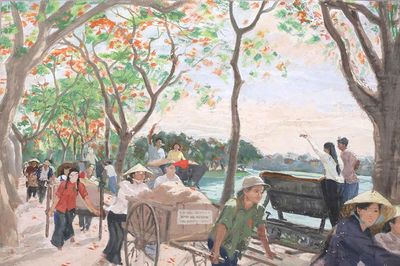 Đất nước mùa xuân và dấu ấn của họa sĩ tài năng Văn Giáo