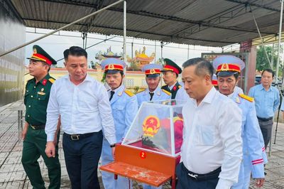 Xã Đại Lộc truy điệu, an táng hài cốt liệt sĩ chưa rõ danh tính