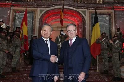 Thủ tướng Vương quốc Bỉ Bart De Wever chủ trì Lễ đón Tổng Bí thư, Chủ tịch nước Tô Lâm