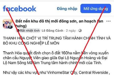 Cảnh giác với thông tin chưa đúng về quy hoạch trung tâm hành chính mới và Khu công nghiệp Lễ Môn