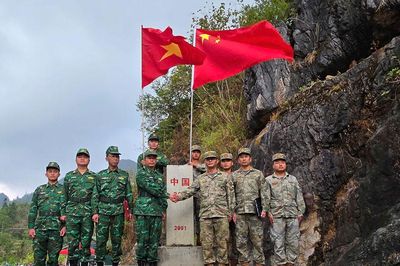 Tuần tra song phương tại khu vực lối mở Phó Bảng - Đổng Cán
