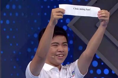 Dòng chữ 'Chúc mừng bạn' quyết định nam sinh vào thi quý Đường lên đỉnh Olympia