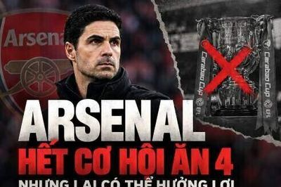 Arsenal vỡ mộng ăn 4, nhưng có thể hưởng lợi lớn ở cuộc đua vô địch NHA
