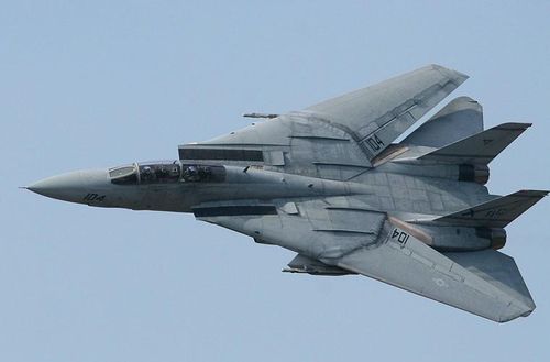  Cánh của F-14A có thể tạo góc với thân từ 20-68 độ, được điều khiển tự động bằng Máy tính dữ liệu hàng không trung tâm để có hiệu suất tối ưu cho từng chế độ bay, tuy nhiên phi công có thể điều khiển bằng tay nếu muốn. Máy bay được trang bị 2 động cơ cho tốc độ tối đa 2.485km/h, có thể mang 6,6 tấn vũ khí trên 10 giá treo cánh và thân (điển hình là tên lửa không đối không tầm xa AIM-54 cho tầm bắn lên tới 190km, dùng đầu tự dẫn radar chủ động).