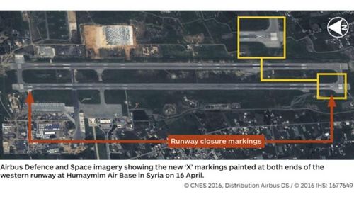 Ảnh vệ tinh chụp căn cứ Hmeimim tại Syria
