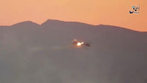 Trực thăng tấn công đa năng Mi-25 bị trúng đạn tại Palmyra