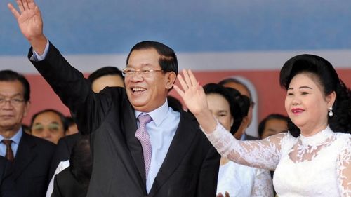 Vợ chồng ông Hunsen