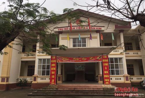 Trụ sở UBND xã Nam Kim. Ảnh: Thúy Tình