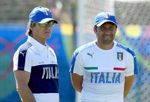 Gabriele Oriali và Conte hồi còn ở tuyển Ý