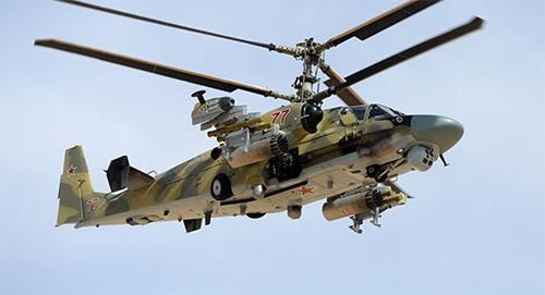 President-S lắp đặt trên trực thăng tấn công Ka-52. 