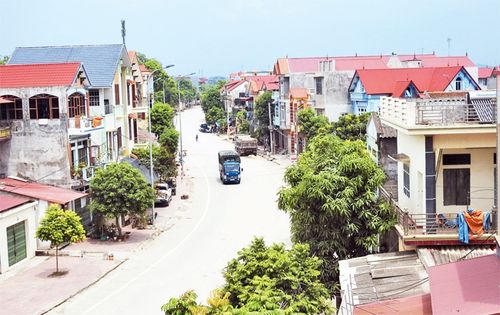 Bộ mặt nông thôn mới ở xã Tân Tri, huyện Tiên Du (Bắc Ninh).