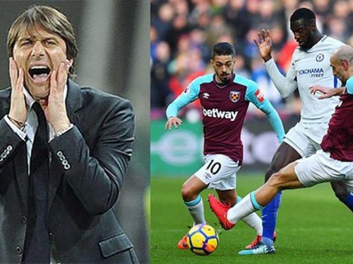 HLV Conte thất vọng sau trận thua West Ham mà ông khẳng định là đã mất ngôi vua. Ảnh: GETTY IMAGES