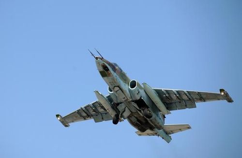 Máy bay cường kích Su-25 Nga. Ảnh RG