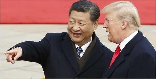 Tổng thống Mỹ Donald Trump và Chủ tịch Trung Quốc Tập Cận Bình. ảnh: Getty Images