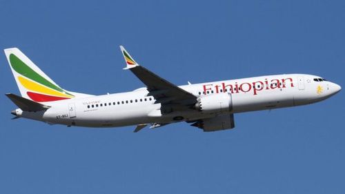 Máy bay 737 Max 8 của hãng hàng không Ethiopian. Ảnh: BBC