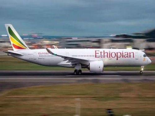 Hình ảnh chiếc Boeing 737 Max của hãng hàng không Ethiopia Airlines