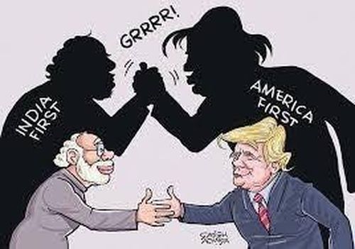 Biếm họa của tác giả Satish Acharya (báo Ấn Độ Daily Mail)
