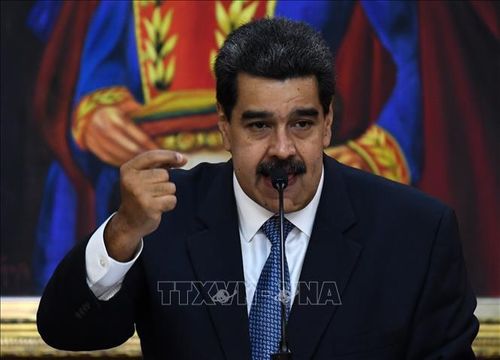 Tổng thống Venezuela Nicolas Maduro phát biểu tại một sự kiện ở Caracas ngày 27/6. Ảnh: AFP/TTXVN