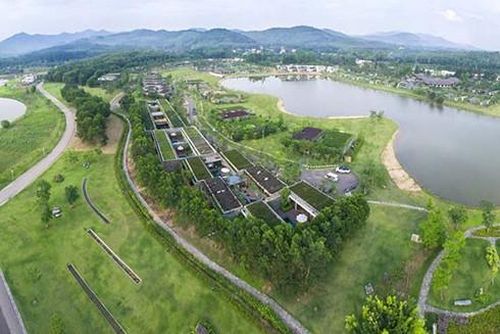 Khung cảnh thiên nhiên tại Đại Lải nhìn từ trên cao (Nguồn: Zing)