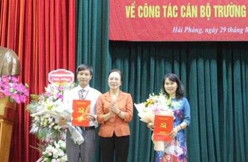 Phó Bí thư Thường trực Thành ủy Hải Phòng trao quyết định bổ nhiệm Hiệu trưởng Trường Chính trị Tô Hiệu