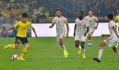 Malaysia thua ngược đáng tiếc trước UAE. Ảnh: thethao247.