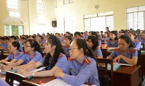 Các học viên VKS các đơn vị tại phía Nam. 