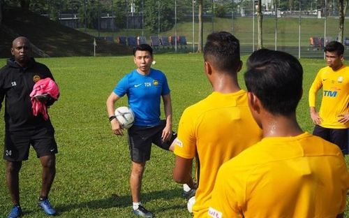 Thầy trò HLV Tan Cheng Hoe đang không có được kết quả tốt trong các chuyến làm khách gần nhất tới sân Mỹ Đình. (Ảnh: Liên đoàn Bóng đá Malaysia)