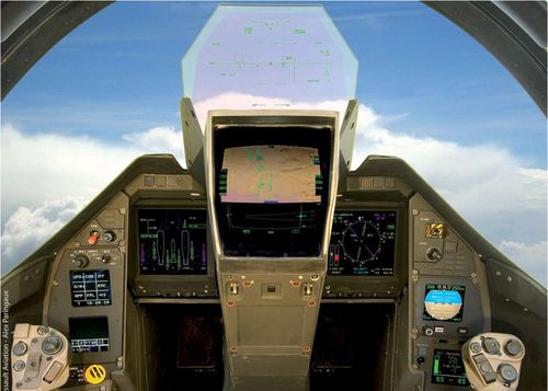 Rafale được trang bị hệ thống điện tử hàng không tiên tiến. Buồng lái kiểu "nhà kính" hiện đại với các màn hình LCD khổ lớn cung cấp thông tin chi tiết về vũ khí, nhiên liệu và môi trường xung quanh máy bay.