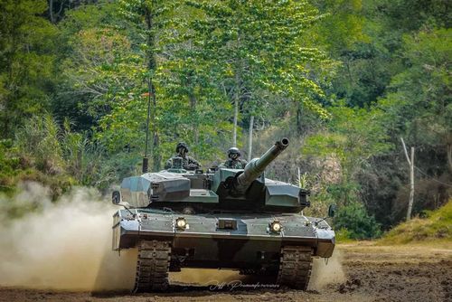 Xe tăng chủ lực Leopard 2 phiên bản 2A4+ của Lục quân Indonesia. Nguồn ảnh: AMDR.
