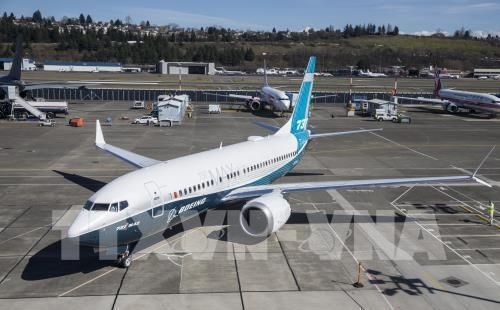 Máy bay Boeing 737 MAX 7 tại Seattle, Washington, Mỹ. Ảnh: AFP/TTXVN