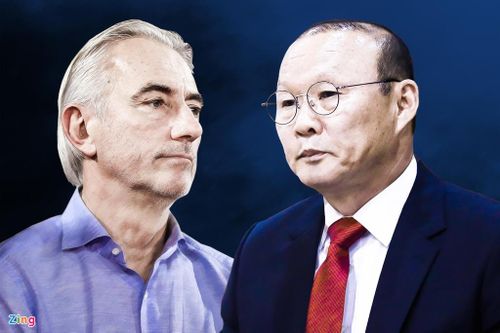 HLV Park Hang-seo đưa bóng đá Việt Nam lên tầm châu Á, không còn như 12 năm trước. Đồ họa: Minh Phúc.
