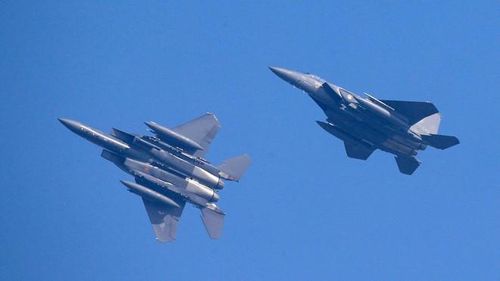 Máy bay tiêm kích F-15 của Hàn Quốc. Ảnh: Reuters.