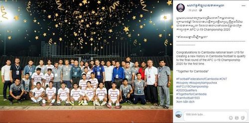 U19 Campuchia giành tấm vé lịch sử vào vòng chung kết U19 châu Á.
