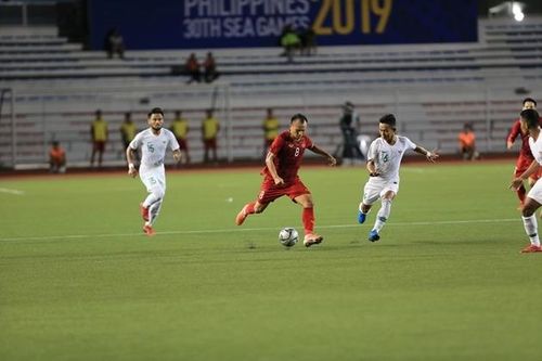U22 Việt Nam lội ngược dòng giành chiến thắng 2-1 trước U22 Indonesia. Ảnh: Xuân Nha