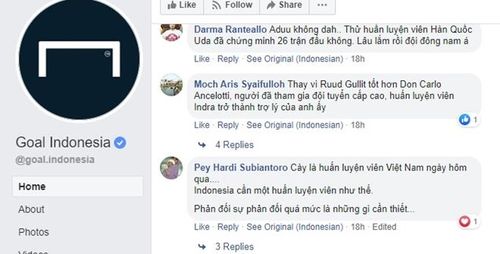 Tuy nhiên cũng có những bình luận khác của CĐV Indonesia tỏ ra bình tĩnh hơn. Ảnh chụp màn hình.